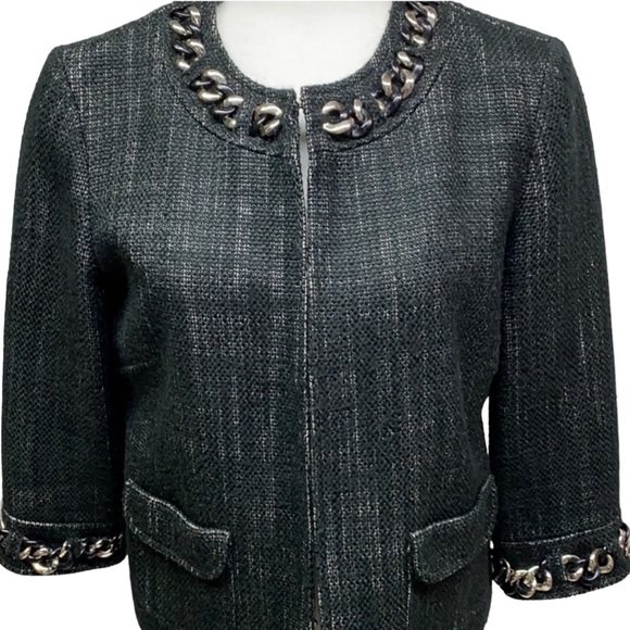 Michael Kors Chain Neckline Jacket - Picture 2 of 6